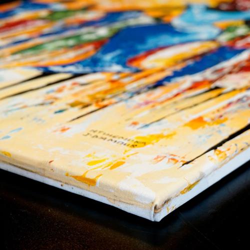 Canvas Stretching Over A Frame